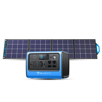 BLUETTI EB70(Blue) 716Wh/700W Portable Power Station+1*SP120 Solar Panel - Maxoak