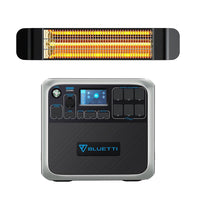 BLUETTI AC200P 2000Wh/2000W Portable Power Station+QHA Patio Heater 1500W - Maxoak