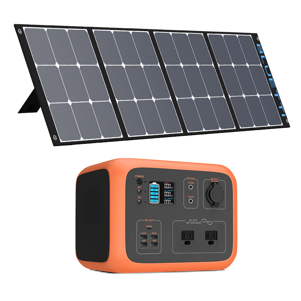 BLUETTI AC50S 500Wh/300W Portable Power Station +1*SP120/SP200 Solar Panel - Maxoak