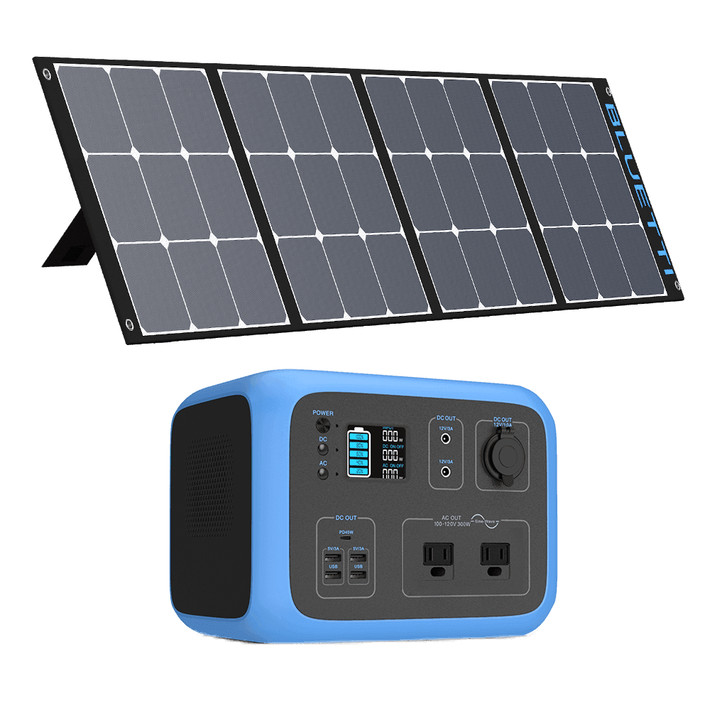 BLUETTI AC50S 500Wh/300W Portable Power Station +1*SP120/SP200 Solar Panel - Maxoak