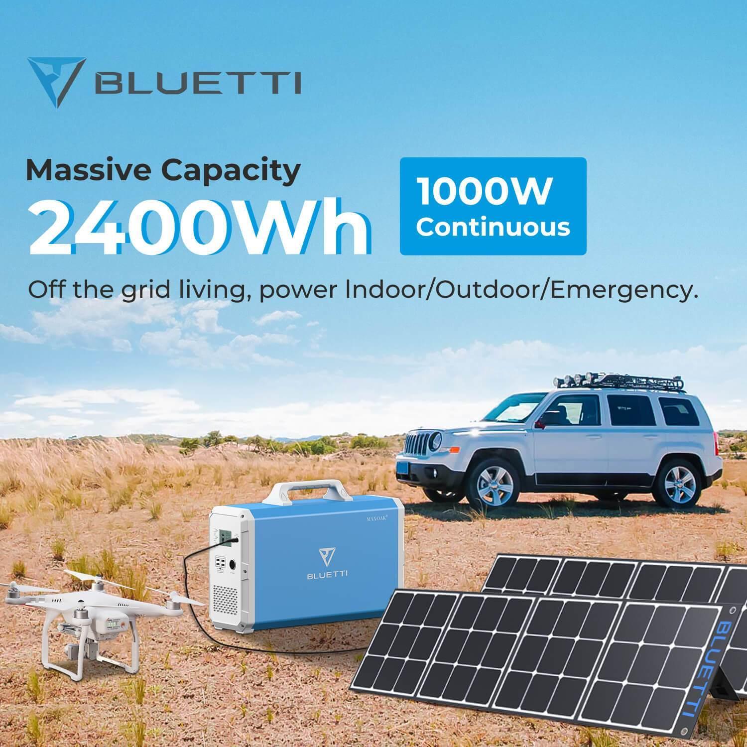 bluetti-maxoak-eb240-power-station-blue 2400Wh 1000W Continuous