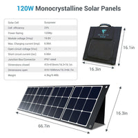 BLUETTI Refurbished SP120 120W Solar Panel - Maxoak