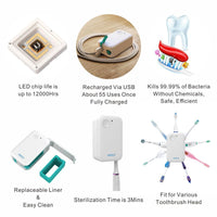 DU03 UV Toothbrush Sanitizer Case - Maxoak