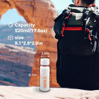 DU06 UV Self-Cleaning UV Water Bottle-White&Black - Maxoak