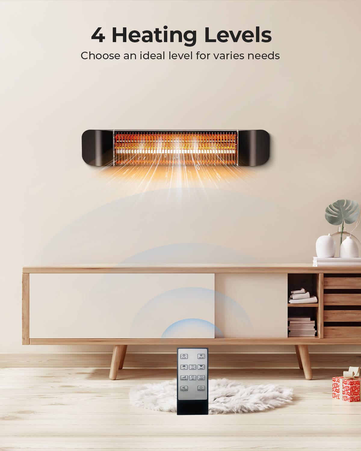 MAXOAK Infrared Patio Heater 1500W for Outdoor Indoor-QHA - Maxoak